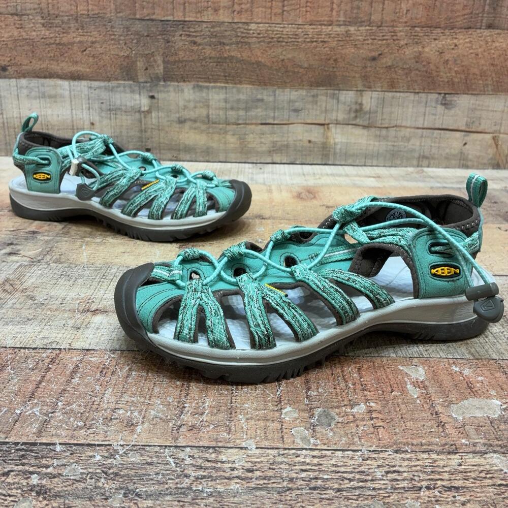 KEEN Sandals Womens Size 8.5 39 Green Strappy Fisherman Outdoor Comfort Shoes